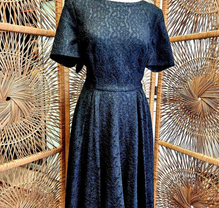 Vintage 80's Crèation Chou Chou Lace Dress - Yatva