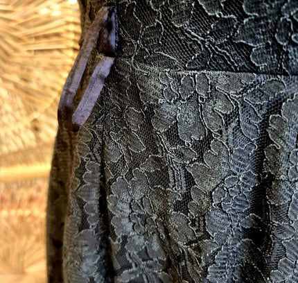 Vintage 80's Crèation Chou Chou Lace Dress - Yatva