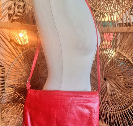 Vintage 80's Creation Gabrielle Leather Shoulder Bag - Yatva