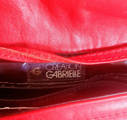 Vintage 80's Creation Gabrielle Leather Shoulder Bag - Yatva