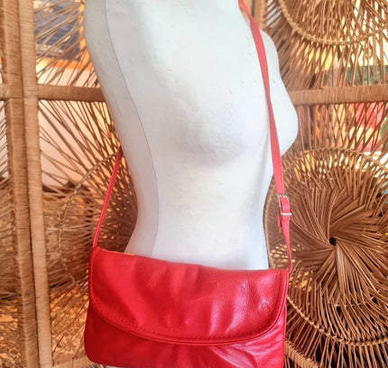 Vintage 80's Creation Gabrielle Leather Shoulder Bag - Yatva