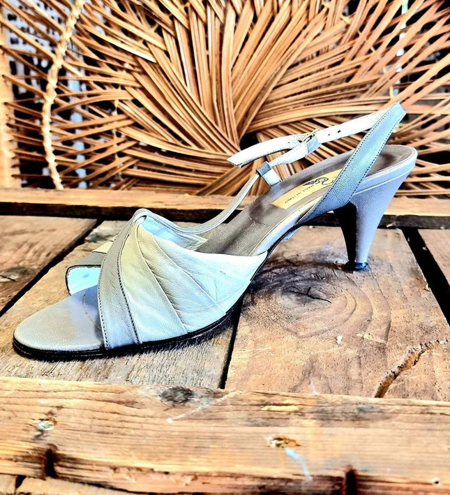 Vintage 80s Creazioni Slingback Shoes - Yatva
