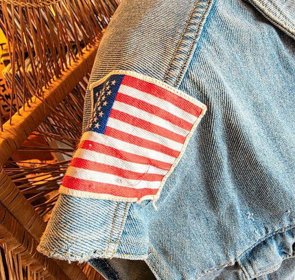 Vintage 80's Customised Denim Patchwork Jacket - Yatva
