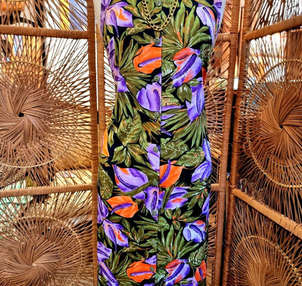Vintage 80s Damart Floral Dress - Yatva
