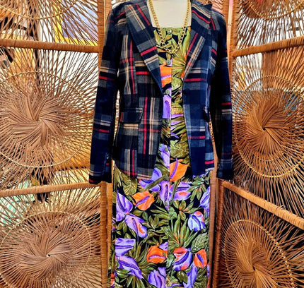 Vintage 80s Damart Floral Dress - Yatva