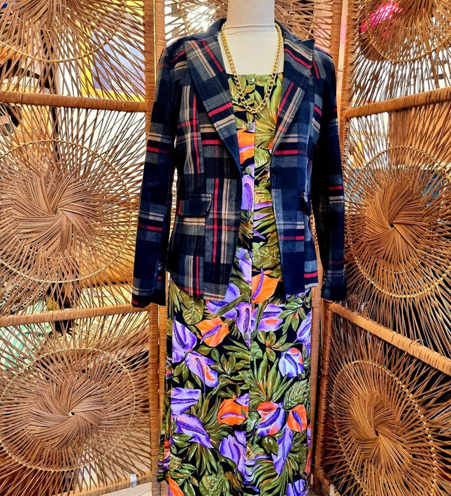 Vintage 80s Damart Floral Dress - Yatva