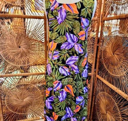 Vintage 80s Damart Floral Dress - Yatva