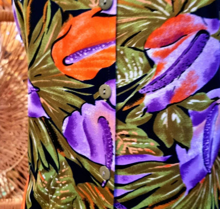 Vintage 80s Damart Floral Dress - Yatva