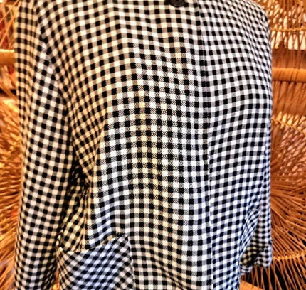 Vintage 80's Dogtooth Jacket - Yatva