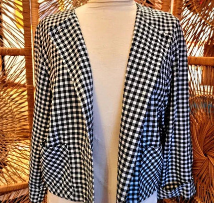 Vintage 80's Dogtooth Jacket - Yatva