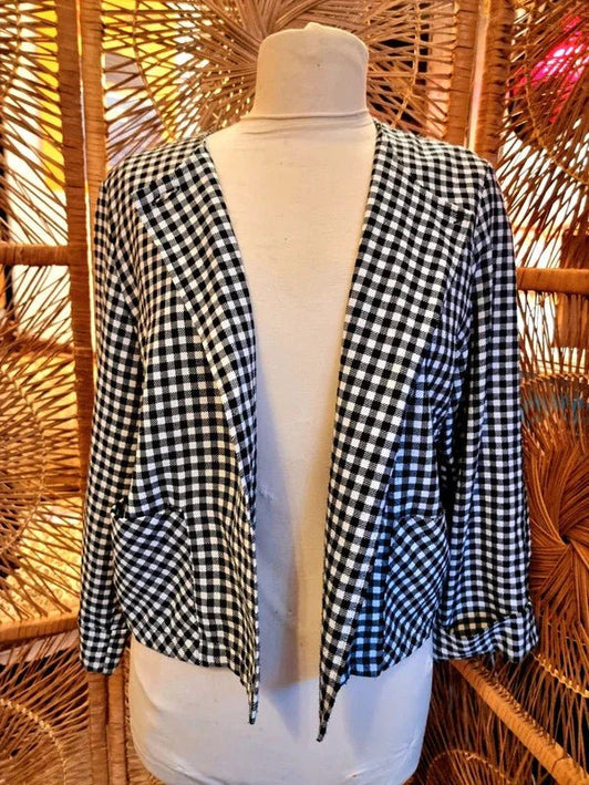 Vintage 80's Dogtooth Jacket - Yatva