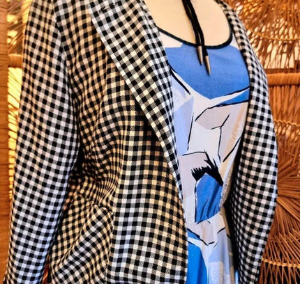 Vintage 80's Dogtooth Jacket - Yatva