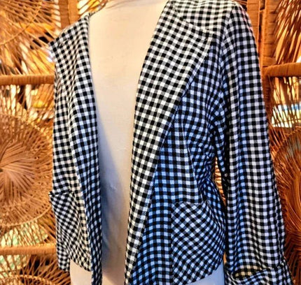 Vintage 80's Dogtooth Jacket - Yatva