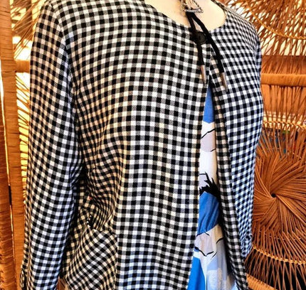 Vintage 80's Dogtooth Jacket - Yatva