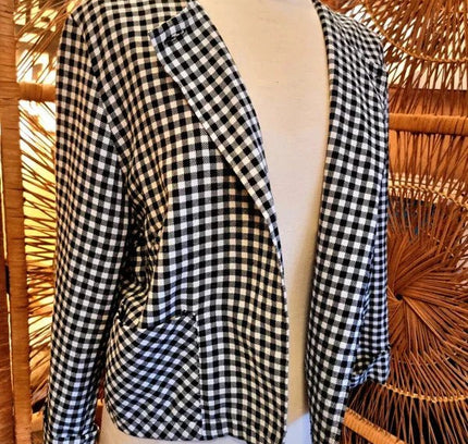Vintage 80's Dogtooth Jacket - Yatva