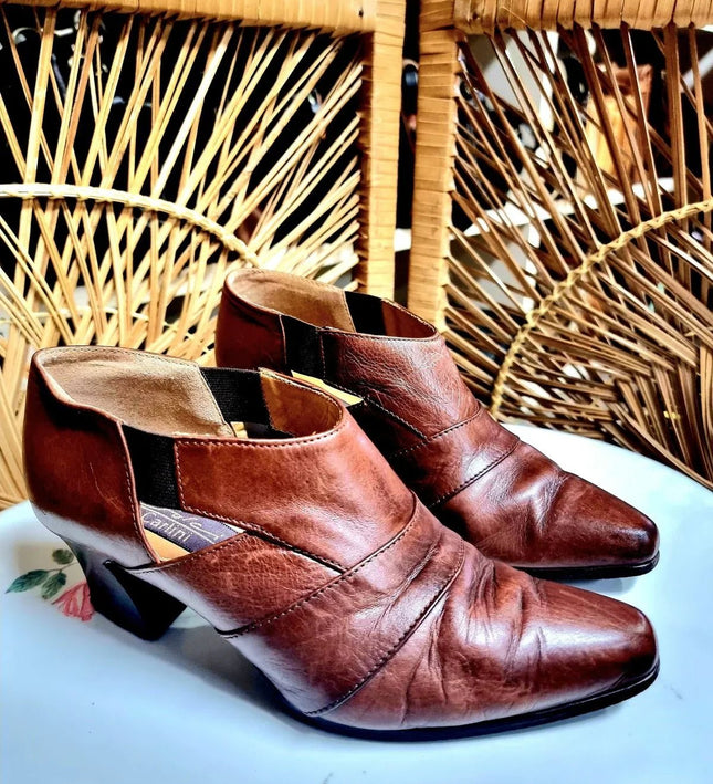 Vintage 80's Dolcis Carlini Ankle Boots - Yatva