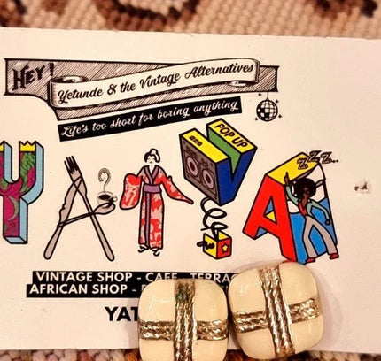 Vintage 80's Earrings - Yatva