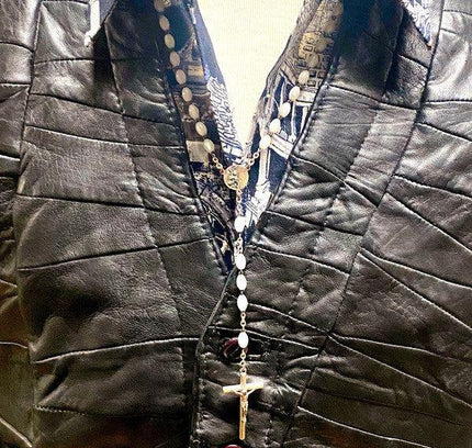 Vintage 80s Emporium Leather Gillet Waistcoat - Yatva