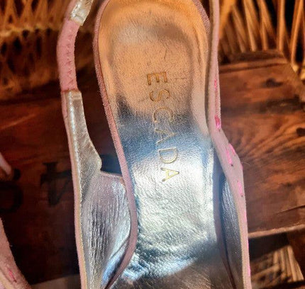 Vintage 80's Escada Slingback Shoes - Yatva