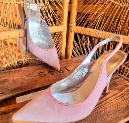 Vintage 80's Escada Slingback Shoes - Yatva