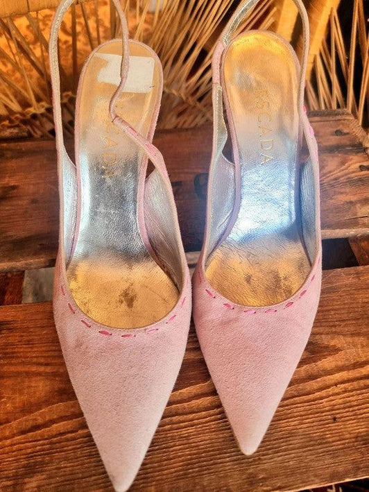 Vintage 80's Escada Slingback Shoes - Yatva