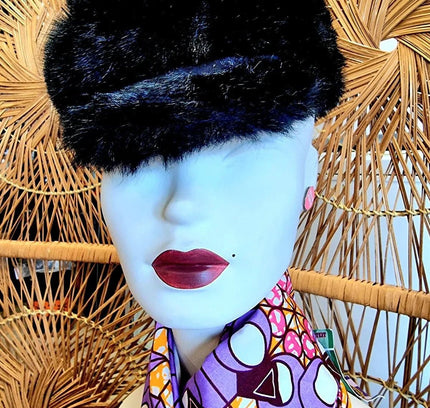 Vintage 80's Faux Fur Cap - Yatva