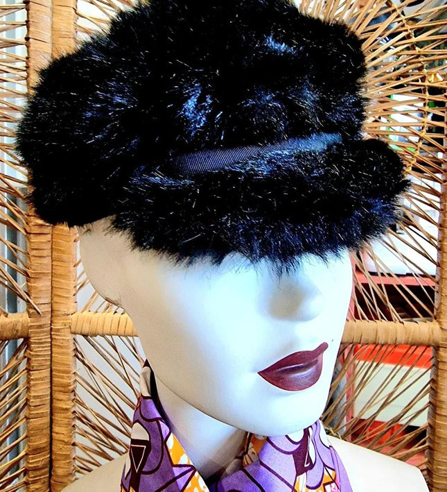Vintage 80's Faux Fur Cap - Yatva