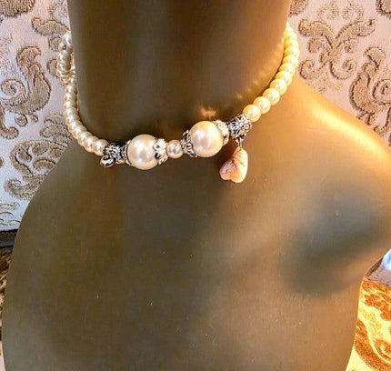 Vintage 80's Faux Pearl Bracelet/Choker - Yatva