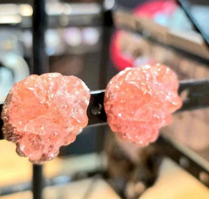 Vintage 80's Faux Stone Clip - On Earrings - Yatva