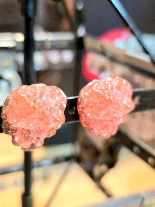 Vintage 80's Faux Stone Clip - On Earrings - Yatva