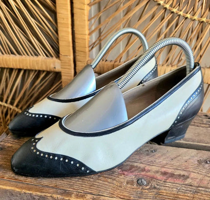 Vintage 80s Felix Two Tone Shoes - Yatva