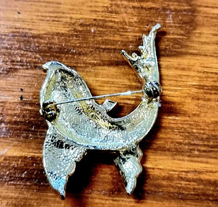 Vintage 80s Fish Brooch - Yatva