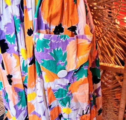 Vintage 80's Floral Skirt - Yatva