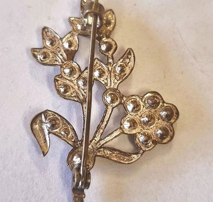 Vintage 80s Flower Cut out Brooch - Yatva