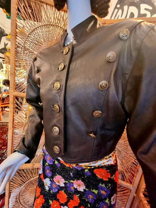 Vintage 80s Gabina Crop Jacket - Yatva
