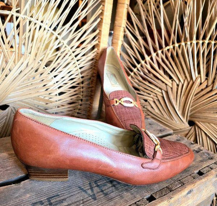 Vintage 80s Gallorini Leather Loafers - Yatva