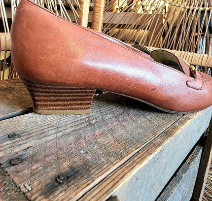 Vintage 80s Gallorini Leather Loafers - Yatva