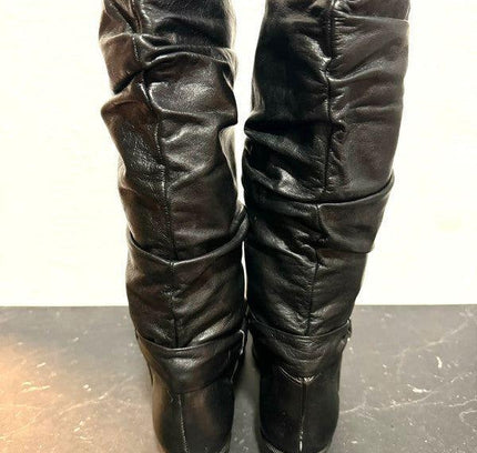 Vintage 80s Gathered pull up boots - Yatva