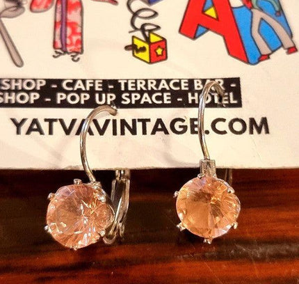 Vintage 80's Gemstone Earrings - Yatva