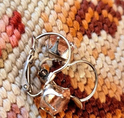 Vintage 80's Gemstone Earrings - Yatva