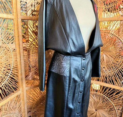 Vintage 80's Genel LTD Leather Dress - Yatva