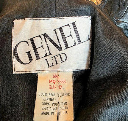 Vintage 80's Genel LTD Leather Dress - Yatva