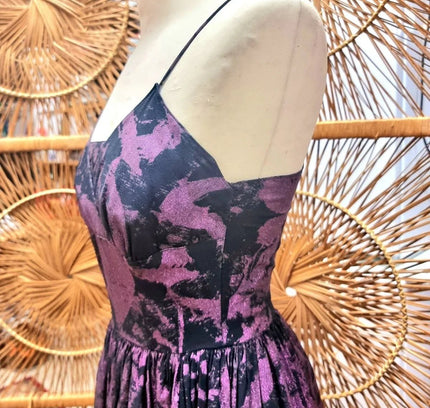 Vintage 80's Gliter Full Skirt Dress - Yatva