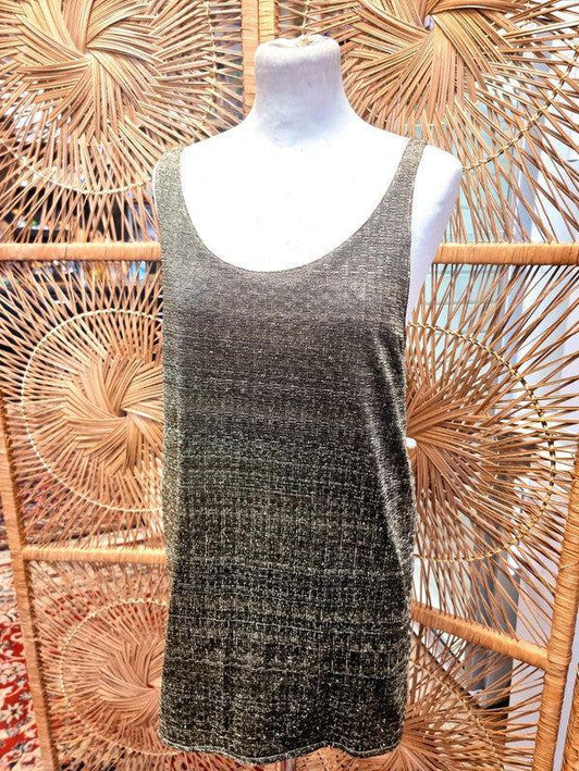 Vintage 80s Glitter Tank Top - Yatva