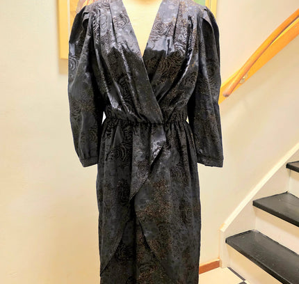 Vintage 80's Golden Gate Glitter Dress Jurk - Yatva