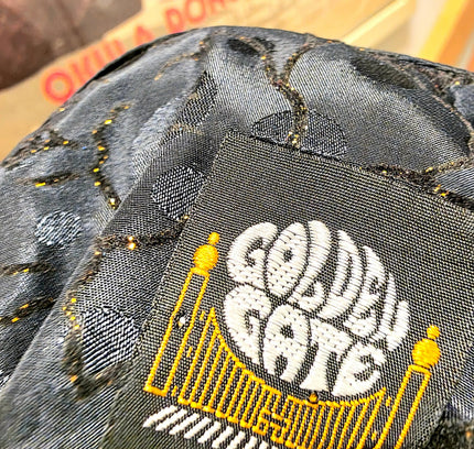 Vintage 80's Golden Gate Glitter Dress Jurk - Yatva