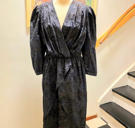 Vintage 80's Golden Gate Glitter Dress Jurk - Yatva