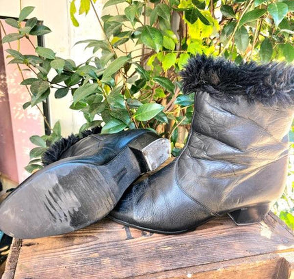 Vintage 80's Heeled Boots - Yatva