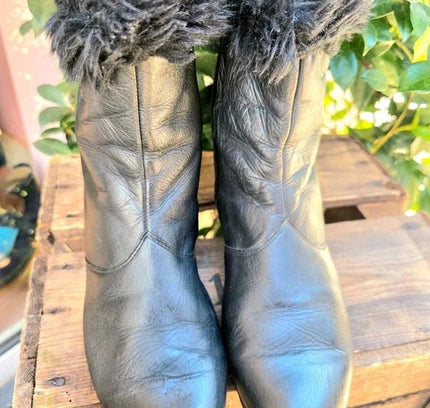 Vintage 80's Heeled Boots - Yatva