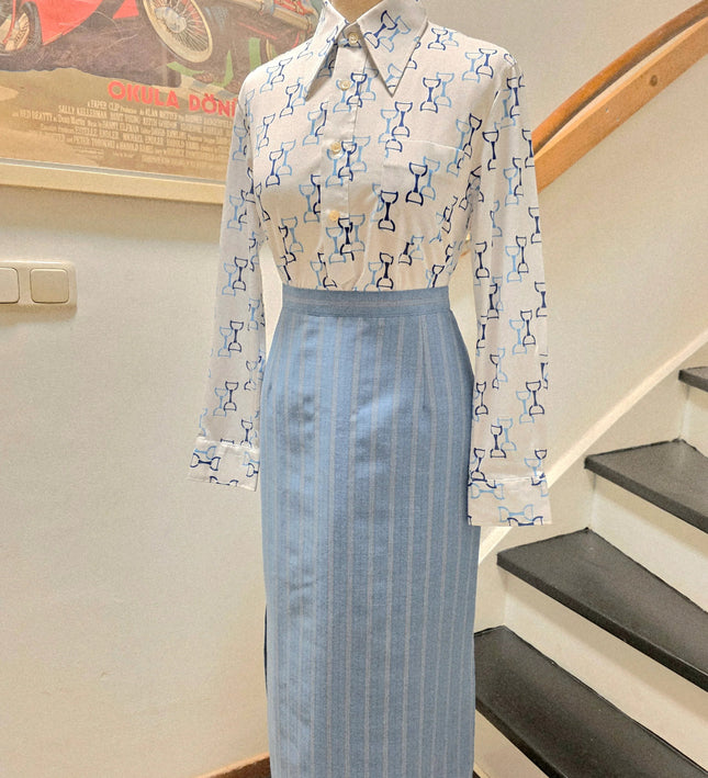 Vintage 80's High Waist Skirt - Yatva